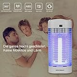 DEKINMAX Elektrischer Insektenvernichter, UV Insektenvernichter 18W Mückenlampe Schutz vor Elektrischem Schlag Tragbare Mückenfalle Fliegen Moskitos Für Innen Schlafzimmer Gärten. - 4