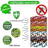 Amokee Mückenschutz Armband, Mückenschutz-Combo Einschließen 12 Stück Anti mücken Armband and 12pcs Mückenschutz Aufkleber atürlichen Anti Mückenarmband Mücken Gürtel für Outdoor Indoor Mosquito - 3